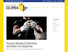 Tablet Screenshot of nuevamodacolombia.com